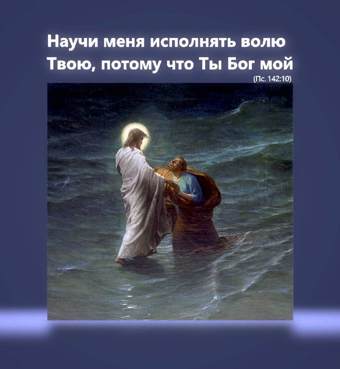 Научи меня исполнять волю Твою, потому что Ты Бог мой; Дух Твой благий да ведет меня в землю правды