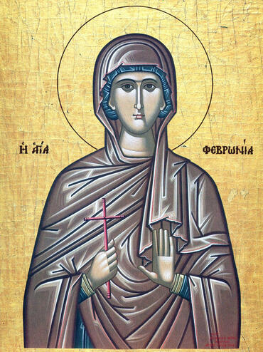 Икона: Феврония Сирская, дева