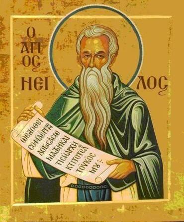 Икона: Нил Постник, Синайский, отшельник