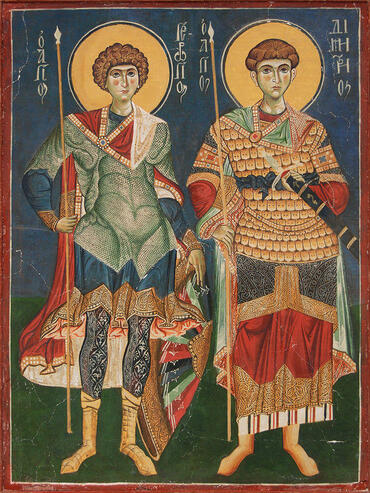 Икона: Димитрий Солунский (Фессалоникийский), Мироточивый