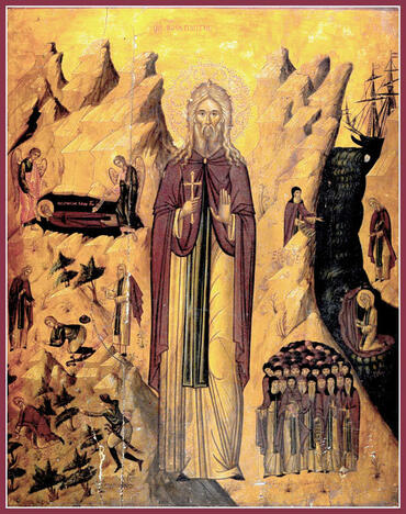 Икона: Иоанн Прозорливый, Египетский