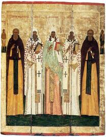 Святители Лионтий, Исаия, Игнатий Ростовские с Сергием