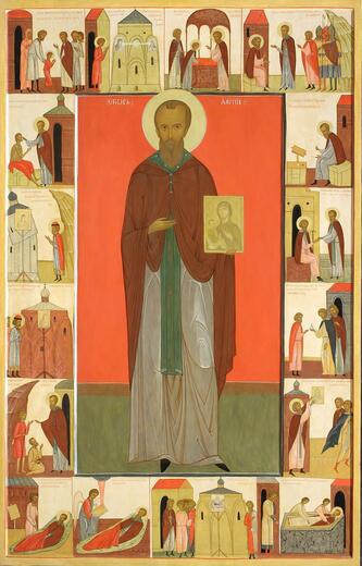 Икона: Алипий Печерский, иконописец