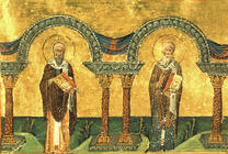 Святители Афанасий и Кирилл Александрийские