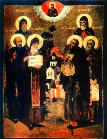 Икона: Серапион Псковский, Спасо-Елеазаровский