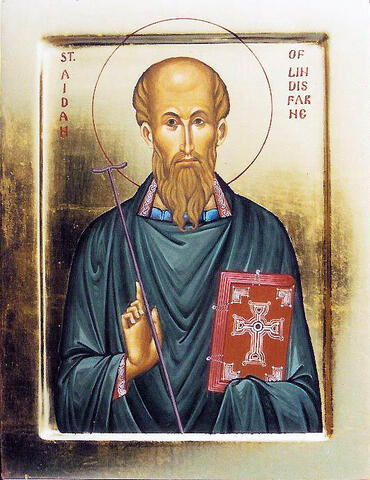 Икона: Айдан Линдисфарнский, чудотворец