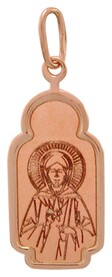 Нательная иконка св Матроны Московской из золота