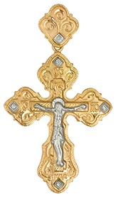 Мужской золотой крест православный