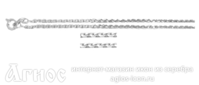 Серебряная цепь "Якорная", 4.20 г, фото 1