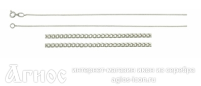 Серебряная цепь "Панцирная", 2.54 г, фото 1
