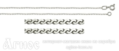 Серебряная цепь "Панцирная", 3.47 г, фото 1