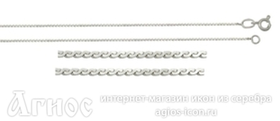 Серебряная цепь "Панцирная", 2.90 г, фото 1