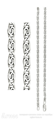 Серебряная цепь "Улитка", 12 г, фото 1