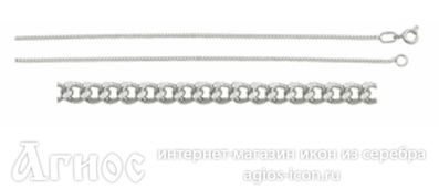 Серебряная цепь "Панцирная", 3.75 г, фото 1
