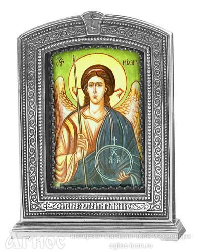 Икона архангела Михаила из серебра, фото 1