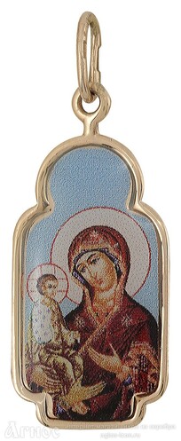 Нательная иконка Богородица "Троеручица", фото 1
