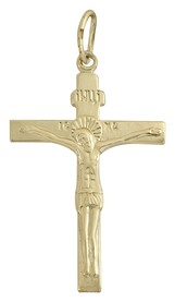 Православный нательный крест патриарший из золота