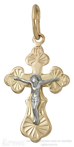 Миниатюрный детский золотой крестик, фото 1