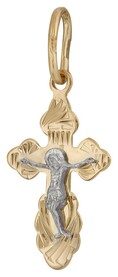 Крестик золотой детский  православный