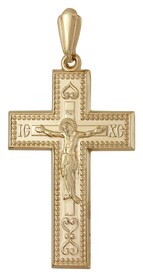 Золотой мужской крестик
