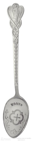 Именная серебряная ложка "Олеся" на крестины, фото 1