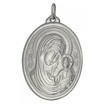 Нательная иконка Божьей Матери "Казанская" из золота