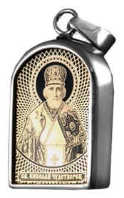 Нательная иконка Николай, Мирликийский Чудотворец