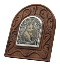 Икона Богородицы  "Владимирская" настольная