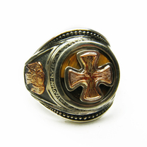 Православный перстень «Ангел Хранитель» с тигровым глазом