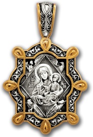 Нательная иконка Божией Матери "Неопалимая Купина"