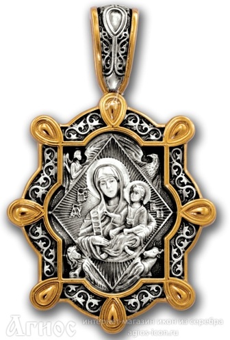 Нательная иконка Божией Матери "Неопалимая Купина", фото 1
