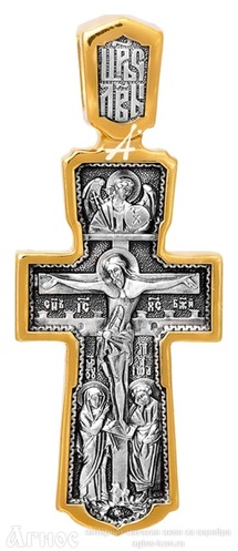 Нательный крест Распятие с ликами святых, фото 1