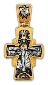 Мужской крест Распятие, Семистрельная Богородица