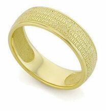 Золотое венчальное кольцо с полным текстом молитвы