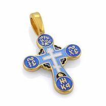 Православный нательный крест Голгофский из серебра