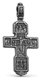 Нательный крест "Спаситель и Господь Вседержитель"