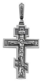 Нательный крест с Распятием и молитвой