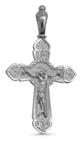 Нательный крест с Распятием и молитвой
