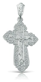 Нательный крест с Распятием и молитвой 