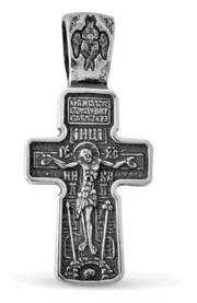 Нательный крестик "Распятие Христово. Архангел Михаил. Святая Троица"
