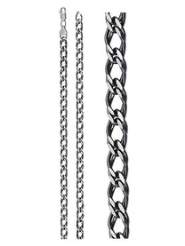 Серебряная цепочка Ромб, двойная панцирная, 55 см, 23.72