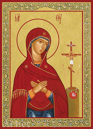 Печатная икона Пресвятой Богородицы "Ахтырская", фото 1
