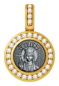 Нательная иконка с образом Елены Константинопольской