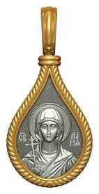 Нательная иконка с образом Марии Магдалины