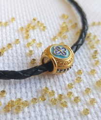 Бусина-шарм для православных "Вера" на браслет или на шею