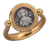 Перстень с иконой «Святая великомученица Людмила» 