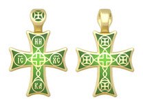 Георгиевский крестик с цветной эмалью