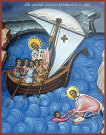 Рукописная икона святителя Николая Мирликийского Чудотворца
