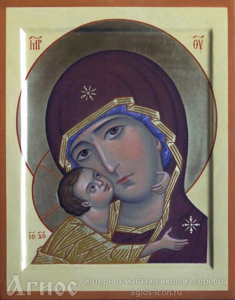 Рукописная икона Богородицы «Игоревская», фото 1