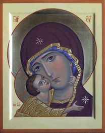 Рукописная икона Богородицы «Игоревская»